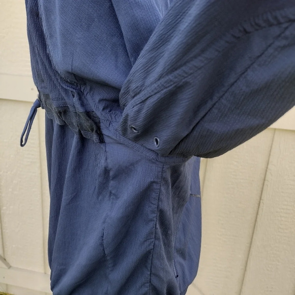 Athleta Amalfi UPF Bomber Jacket, Size Medium Navy Blue - Picture 4 of 9